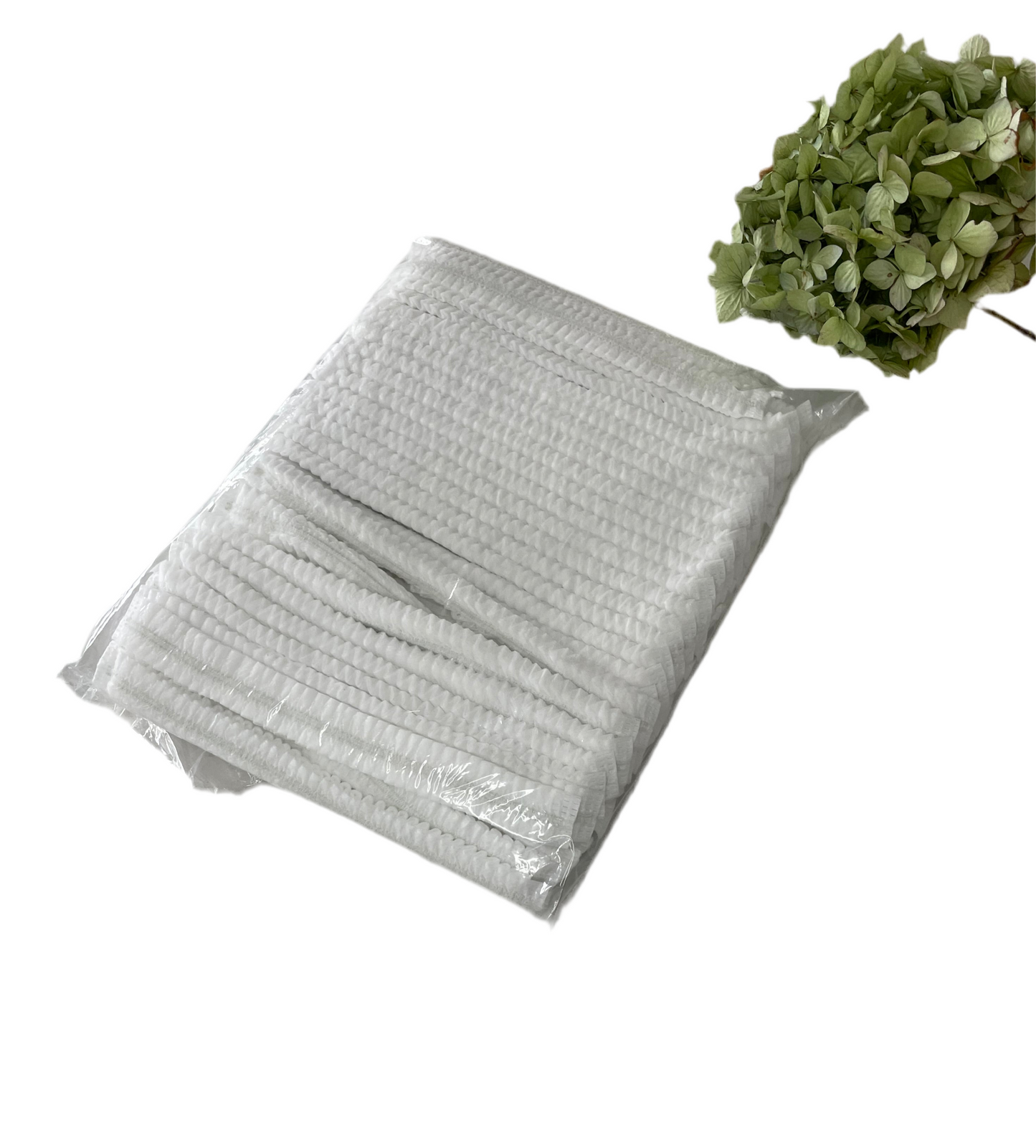 100pcs Disposable Non-woven fabric Caps / WHITE