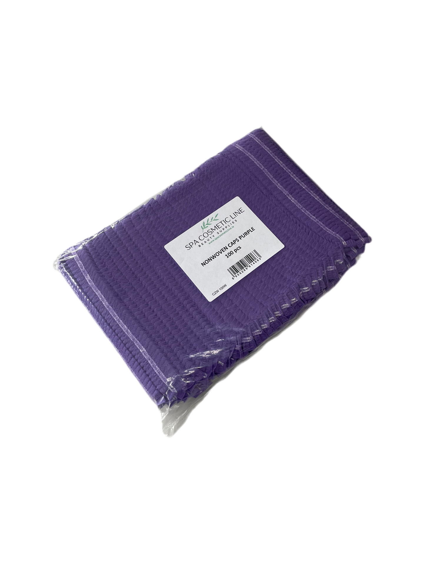 100pcs Disposable Non-woven Hair Caps / PURPLE