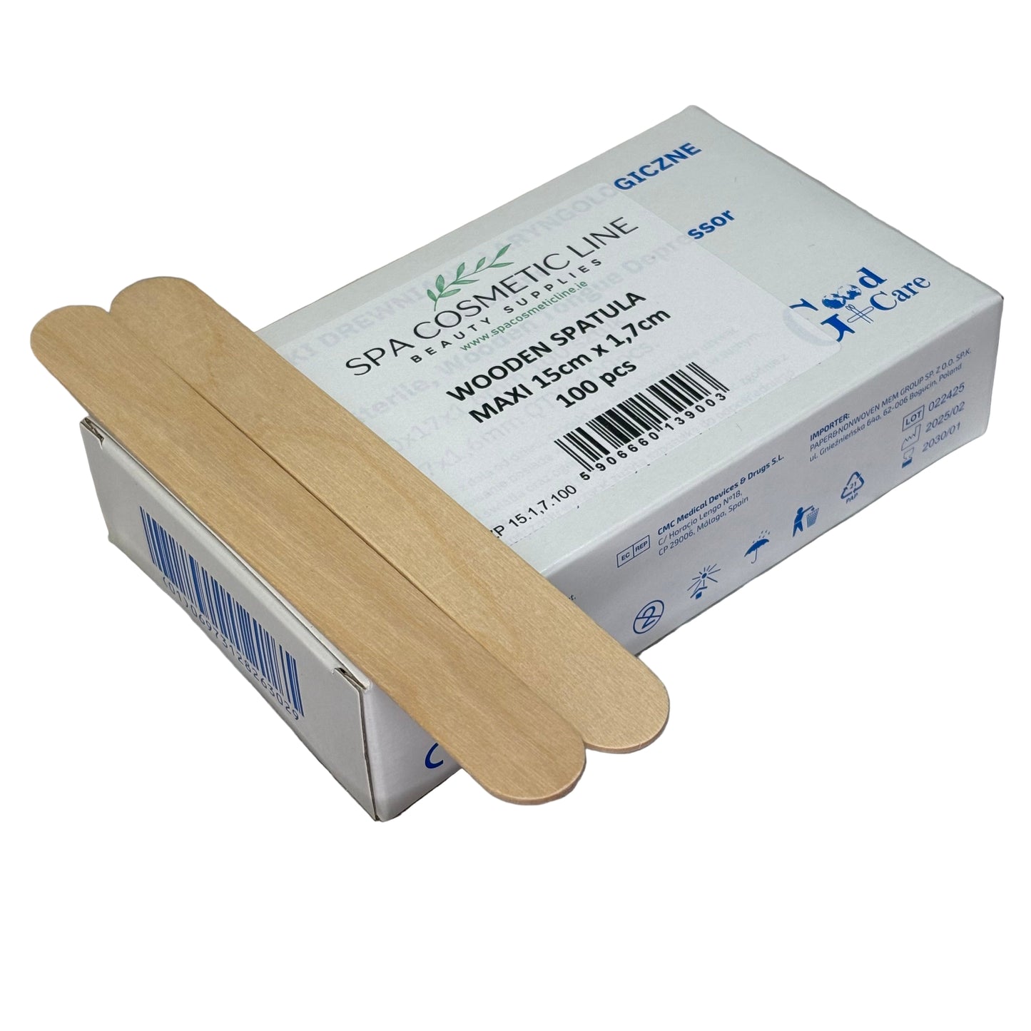 Disposable Wooden Spatulas Maxi (15cm x 1,7cm)100pcs