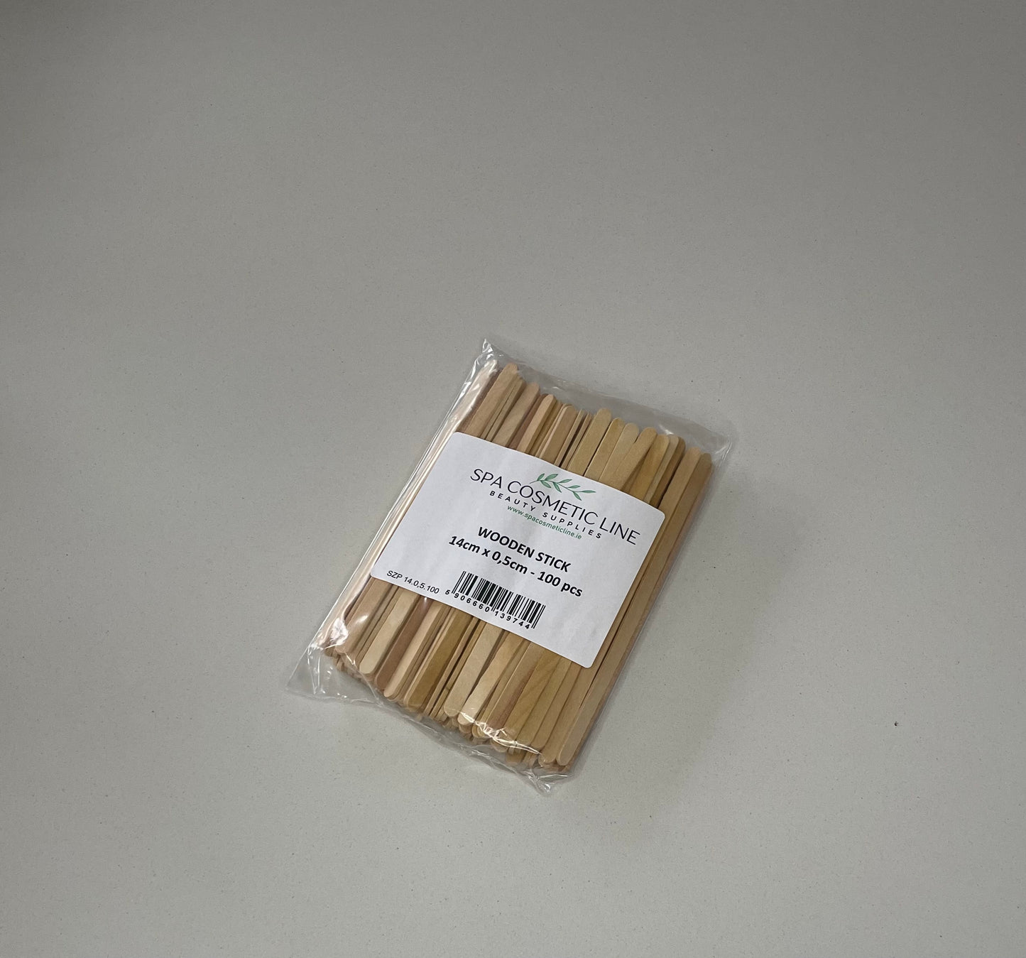 Disposable wooden Sticks (14cm x 0,5cm) 100pcs