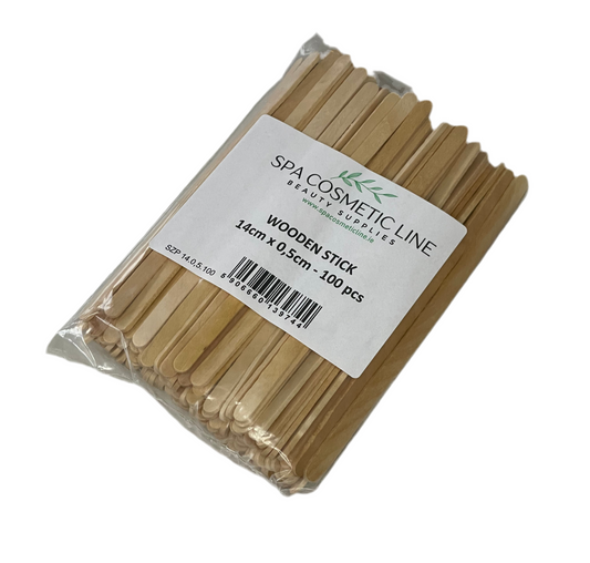 Disposable wooden Sticks (14cm x 0,5cm) 100pcs