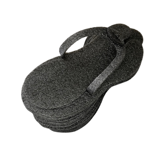 Disposable Foam Slippers 10pairs / BLACK