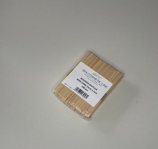 Disposable Wooden Waxing  Spatulas Mini Long /13cm x 1cm/100pcs