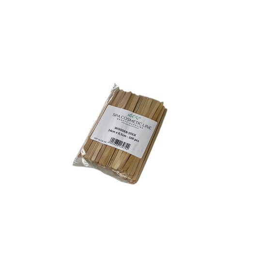 Disposable wooden Sticks (14cm x 0,5cm) 100pcs