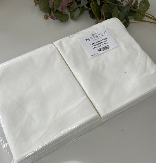 50pcs Nonwoven TOWELS plain MINI 40x50cm
