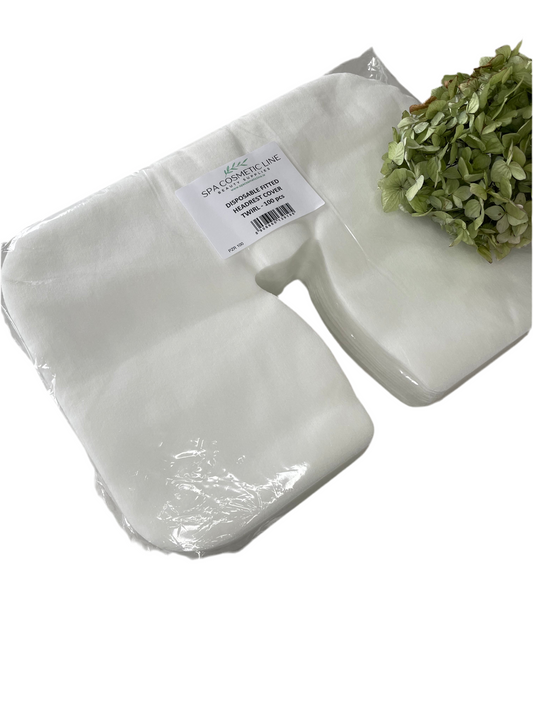 100pcs Massage table Head-rest COVER / Y shaped / WHITE
