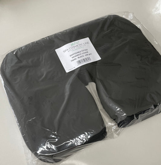 100pcs Disposable Massage table Head-rest COVER / Y shaped/ BLACK
