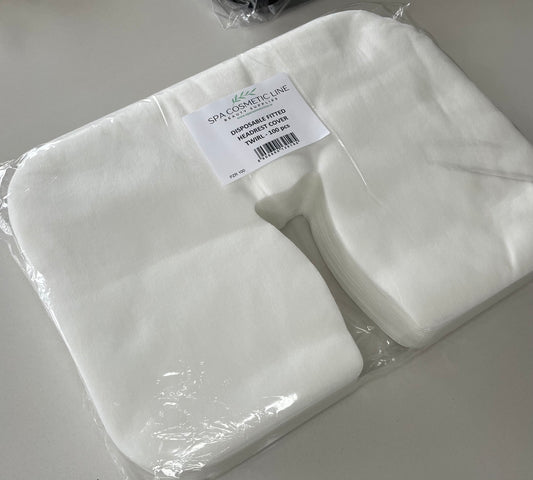 100pcs Massage table Head-rest COVER / Y shaped / WHITE