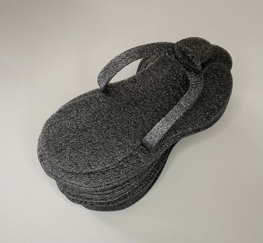Disposable Foam Slippers 10pairs / BLACK