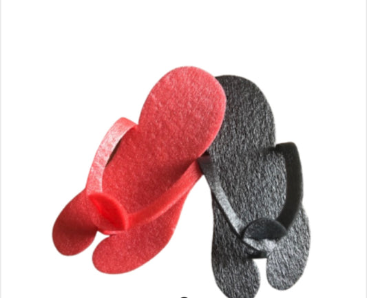 Disposable Foam Slippers 10pairs / BLACK